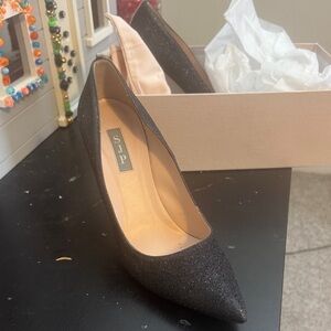 SJP by Sarah Jessica Parker Glitter Black Heels